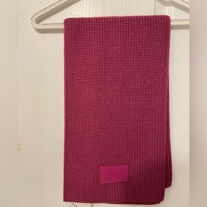 Coach Patch Knit Scarf in Deep Plum CO100206 NWT